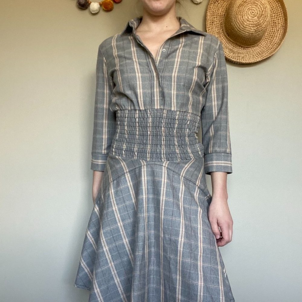 Maje Plaid Resha Dress Size Small - Picture 2 of 7